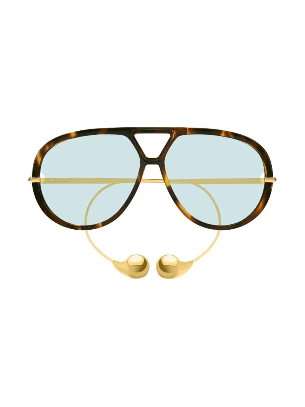 New Bottega Veneta Women's Sunglasses Havana Square Green Lens Acetate Frame